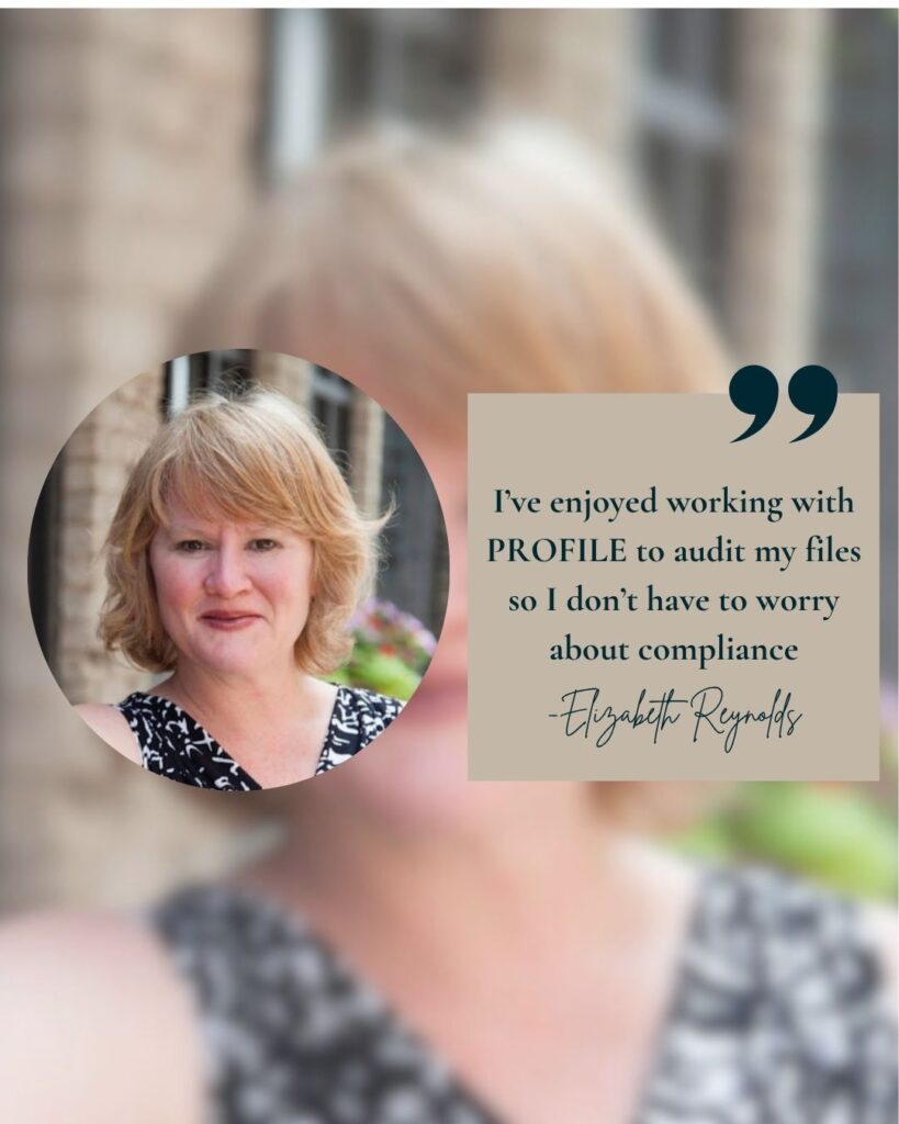 Real estate agent testimonial highlighting business growth and balance with ProFileTM support