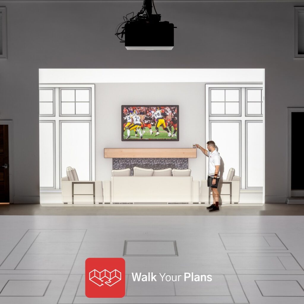 “Walk Your Plans MN Twin Cities life-size floor plan experience”