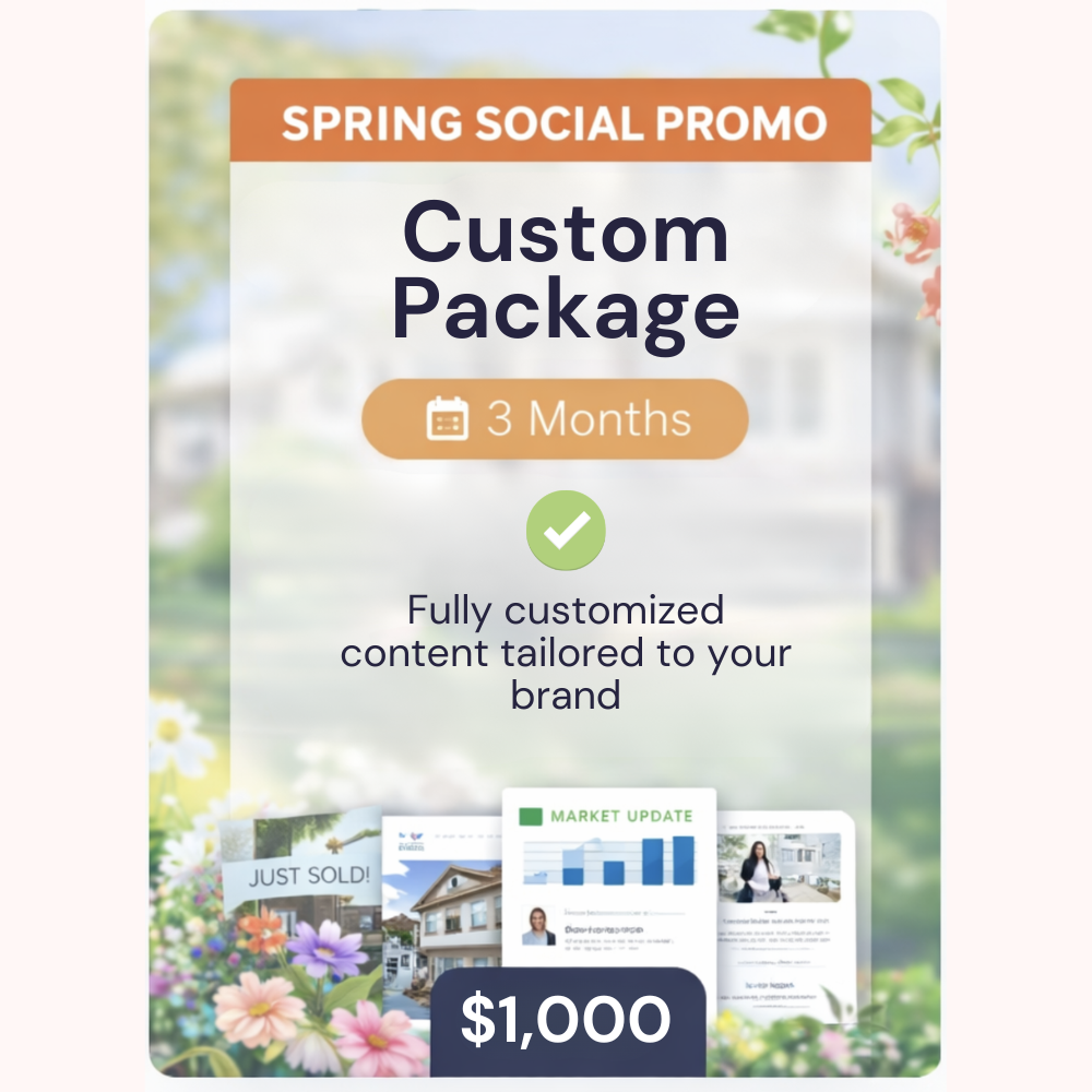 spring social promo pro visibility package for real estate agents