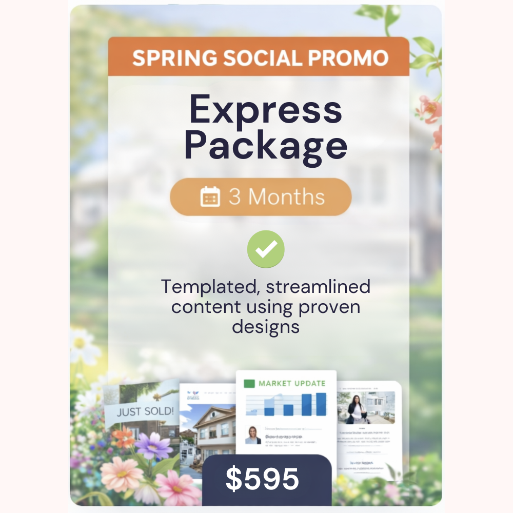 spring social promo core consistency package for real estate agents