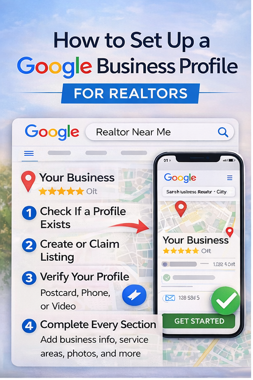 Steps to create a Google Business Profile for Realtors account